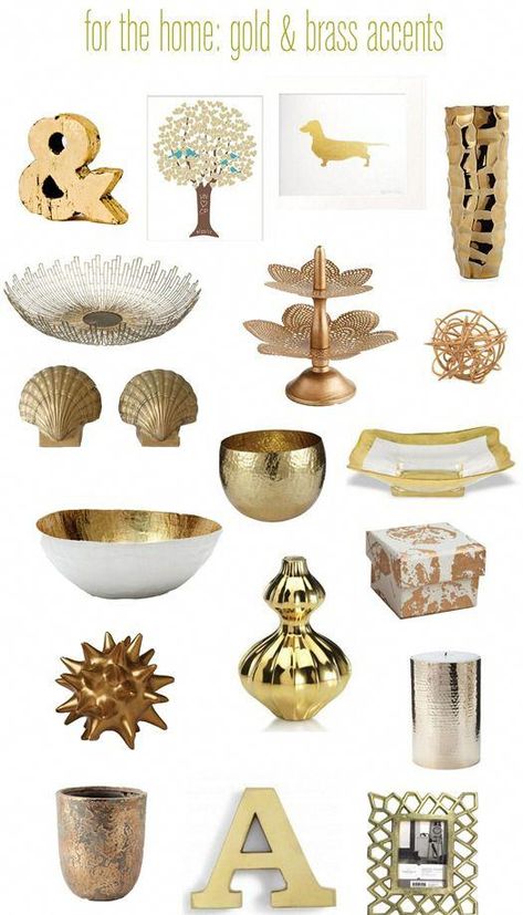 gold accents for the home #homedecorobjects Gold Room, Apartment Decorating Living, Gold Home Decor, Gold Bedroom, Accessories Gold, Decor Guide, Decor Accents, Brass Accents, Gold Decor