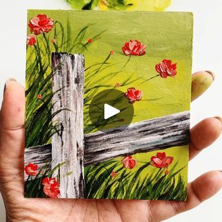 Easy Spring Painting For Beginners | Acrylic Painting Tutorial | tutorial | Easy Spring Painting For Beginners
Full tutorial: debasreedeyart.com/spring-landscape-painting-fence

Join the 15 days spring painting challenge:... | By Debasree Dey ArtFacebook Swedish Painting, Painting Fence, Painting For Beginners Acrylic, Beginners Acrylic Painting, Easy Fence, Painting Challenge, Art Of Painting, Painting Easy, Fence Paint