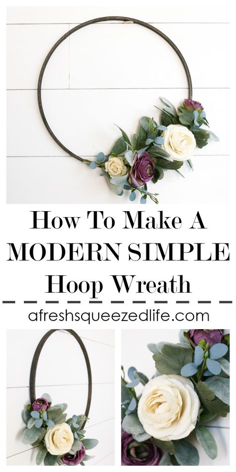 MODERN AND SIMPLE WREATH TUTORIAL Simple Wreath, Front Door Wreaths, Modern Front Door, Door Wreaths Diy, Diy House Projects, Wreath Tutorial, Summer Home Decor, Home Upgrades, Spring Home Decor