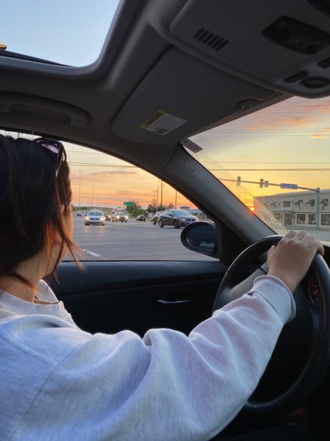 Car Drives Aesthetic Summer, Driving Woman Aesthetic, Driving In Summer Aesthetic, Women Driving Aesthetic, Driving In The Summer, Female Driving Aesthetic, Learn To Drive Vision Board, Learn Driving Aesthetic, Women Driving Car Aesthetic