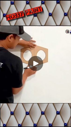 3 D Painting Ideas, Tutorial Painting, Seni 3d, Optical Illusion, Diy Home Improvement, Wall Paint, Optical Illusions, Design Tutorials, Creative Crafts