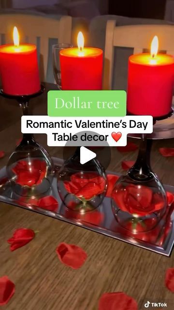 Diy Valentine Centerpieces, Valentines Centerpiece Ideas, Valentines Day Table Decorations, Valentines Centerpiece, Valentines Day Table, Dollartree Diy, Valentine Centerpieces, Holiday Party Gift, Diy Centerpieces