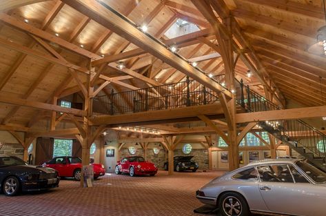 Luxurious Garage, Garage Bars, Fancy Garage, Garage Transformation, Garage Loft, Cool Garages, Car Barn, Ultimate Garage, Luxury Garage