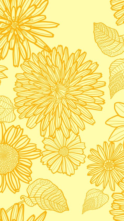 Yellow And Green Wallpaper, Yellow Posters, Yellow Flower Wallpaper, Widget Wallpaper, Winter Prints, Flex Design, Classic Prints, Interesting Patterns, Elegant Wallpaper