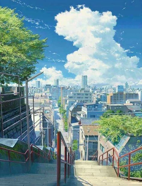 Change of Scenery - Imgur Tokyo Anime, Anime Places, Fotografi Urban, Anime City, Kimi No Na Wa, Japon Illustration, Anime Backgrounds Wallpapers, Lukisan Cat Air, Anime Scenery Wallpaper