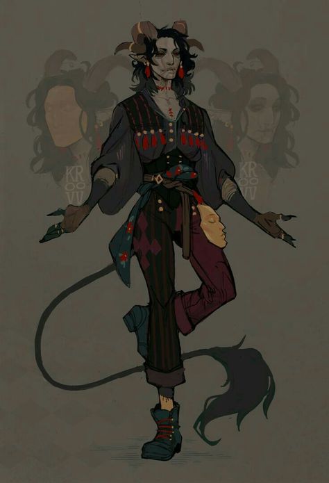 Tiefling Male, Kingdom Ideas, Circus Man, Blood Hunter, Circus Characters, Rpg Characters, Gender Envy, Dungeons And Dragons Characters, Dnd Art