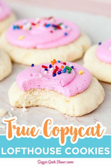 Authentic Copycat Lofthouse Cookie Recipe (COPYCAT) – Sugar Geek Show Copycat Dessert Recipes, Lofthouse Cookie Recipe, Lofthouse Sugar Cookies, Lofthouse Cookies, Soft Sugar Cookies, Sweet Bakery, Sugar Cookies Recipe, Cookies Ingredients, Cake Flour