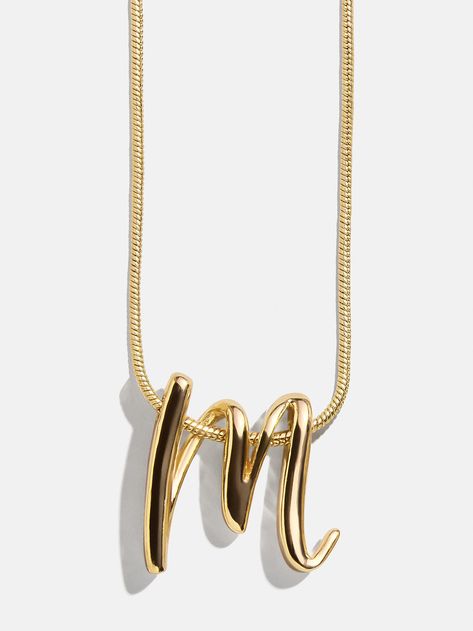 variant:M Initial Necklace Stack, M Initial Necklace, Letter M Necklace, M Initial, J Necklace, M Necklace, Script Initial, Beads Jewellery, Nameplate Necklace