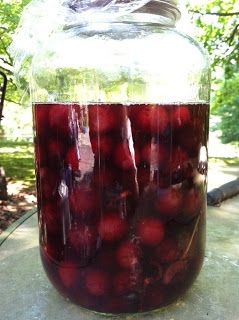 Cherry Bounce Moonshine Recipe, Cherry Bounce, Homemade Liqueur Recipes, Succotash Recipe, Cordial Recipe, Bourbon Cherries, Scottish Food, Homemade Alcohol, Homemade Liquor