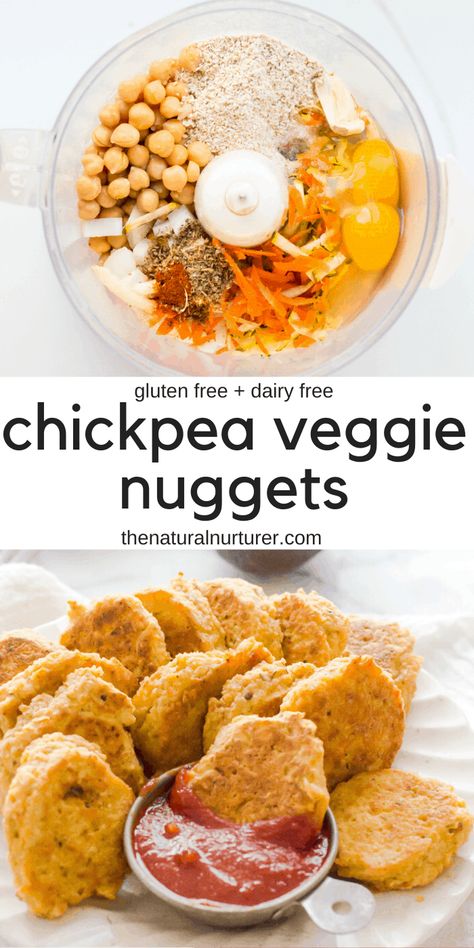 Vegetable Nuggets, Vegetarische Diners, Veggie Nuggets, Healthy Finger Foods, Vegetarian Meals For Kids, Idee Pasto, Chickpea Recipes, Tasty Vegetarian Recipes, Deilig Mat