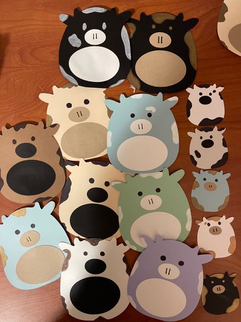 Frog Door Decs, Cow Door Decs, Cow Themed Classroom Ideas, Cricut Door Decs, Door Tag Ideas Resident Assistant, Summer Door Decs Ra, Cow Bulletin Board Ideas, Ra Door Decs College Name Tags, Ra Door Dec Ideas