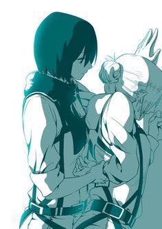 Annie x Reader x Mikasa Lemon/Short Stories AOT - Annie x Mikasa: Revenge {LEMON} - Wattpad Mikasa X Annie, Attack On Titan Comic, Attack On Titan Ships, Yuri Manga, Lesbian Art, Wallpaper Animes, Attack On Titan Fanart, Yuri Anime, Attack On Titan Art