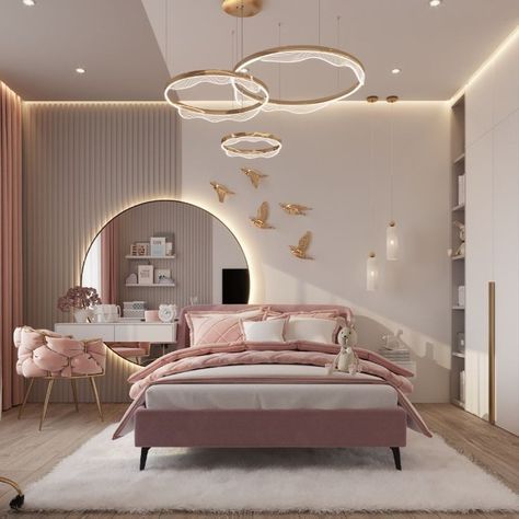 Kids Bedroom Furniture Design, Teenager Bedroom Design, Bedroom Design Trends, Kids Bedroom Inspiration, Kids Interior Room, Girl Bedroom Designs, Luxury Rooms, Bedroom Furniture Design, Room Makeover Bedroom