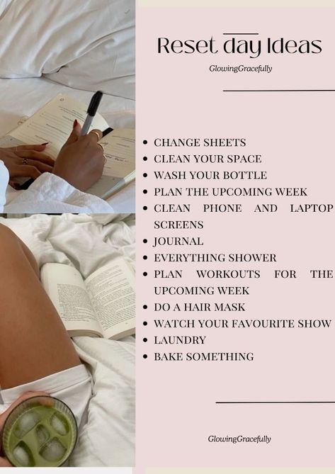 Sunday Reset Routine Checklist For Teens, Things That Inspire Me, Productive Sunday Routine, Healthcare Aesthetic, Reset Sunday, Self Care Hacks, Reset Ideas, Sunday Reset Routine, Reset Day