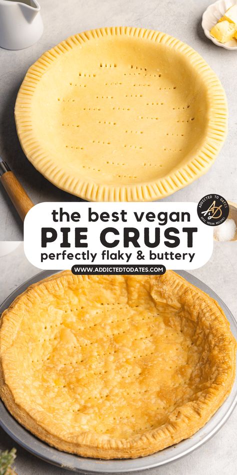 Vegan Pie Dough, Vegan Cobbler Recipes, Vegan Sweet Bread, Vegan Pastries Recipes, Vegan Pastry Recipes, Vegan Pie Recipes, Dairy Free Pie, Vegetarian Pies, Dairy Free Pie Crust