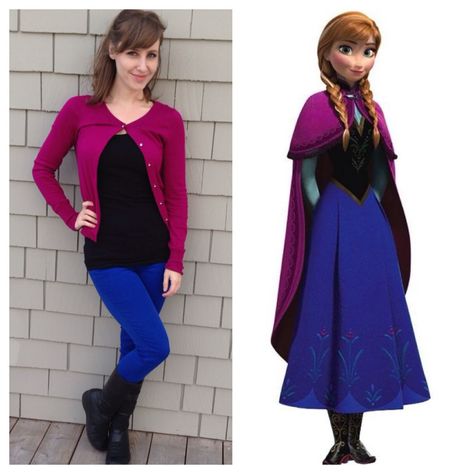 Disney Bounding Winter Outfits, Anna Outfits Disney, Disney Bounding Anna, Anna Outfit Ideas, Casual Disneybound, Anna Disneybound, Frozen Disneybound, Disney Bounding Ideas, Anna Outfit