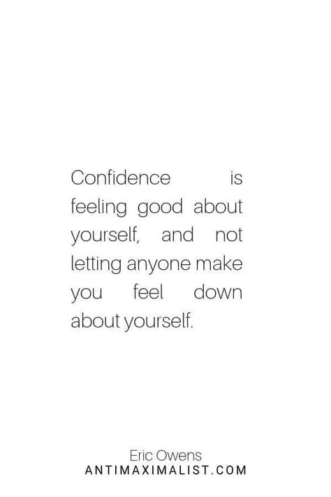 This confidence quote reminds you to feel good about yourself, and not let anyone make you feel down about yourself. Be inspired to overcome your insecurity and low self esteem. Click through to learn more about, Only Care About Yourself Quotes, Not Feeling Confident Quote, Quotes About Building Yourself, Be More Confident Quotes, Quotes To Make You Feel Confident, Self Condifence Quotes, Feeling Low About Yourself, Low Confidence Quotes, Feeling Low About Yourself Quotes