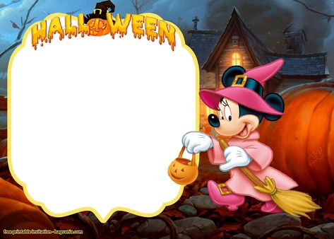 FREE Mickey and Minnie Halloween Invitation Templates Mickey And Minnie Halloween, Minnie Mouse Birthday Invitations, Free Printable Invitations Templates, Mouse Halloween, Minnie Mouse Halloween, Custom Birthday Invitations, Free Printable Birthday Invitations, Free Printable Invitations, Halloween Invitation