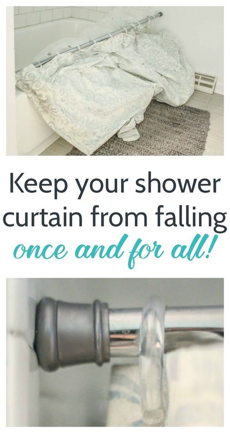 Shower Curtain Ideas Creative, Double Shower Curtain Rod, Double Shower Curtain, Bathroom Shower Organization, Diy Shower Curtain, Shower Rods, Shower Curtain Rod, Double Shower, Diy Shower