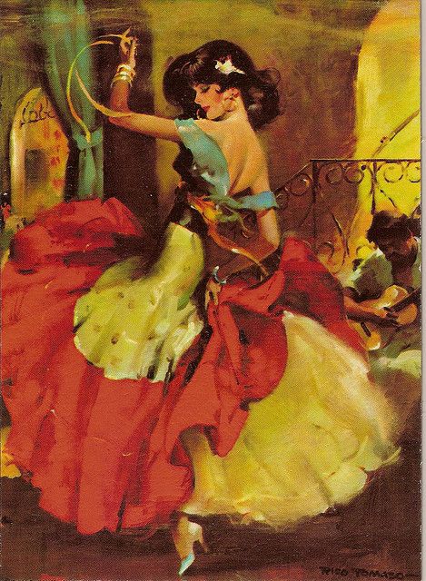 Maurice De Vlaminck, Spanish Dancer, Dancers Art, Spanish Art, Flamenco Dancers, Argentine Tango, Dance Art, Mexican Art, Vintage Pinup