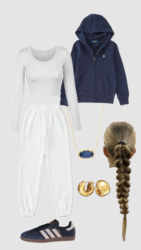 #outfit #outfitcheck #sporty #sportyaesthetic #sportygirl #casual #casualoutfit #collageaesthetic #collagestyle #girl #sportygirl #cleangirl #cleangirlaesthetic Sporty Clothes Aesthetic, Sporty Girl Aesthetic Outfit, Preppy Sporty Outfits, Sporty Girl Outfits, Girl Sporty Outfits, Sporty Girl Aesthetic, Cute Fits For School, Outfit Sporty, Outfits Sporty