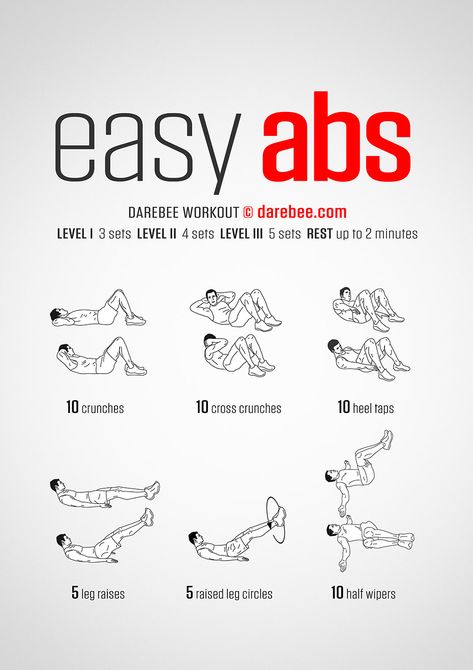 Easy Abs Workout Easy Abs Workout, Best Abdominal Exercises, Easy Abs, Easy Ab Workout, Beginner Ab Workout, Latihan Kardio, At Home Abs, Abs Workout Routines, Abs Workout For Women