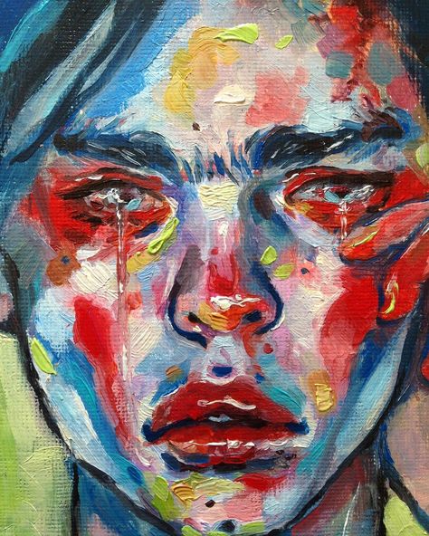 Drawing Gouache, Potrait Painting, Art Criticism, Instagram Face, Portraiture Art, Colorful Oil Painting, Expressionist Art, Studio Ghibli Art, Expressive Art