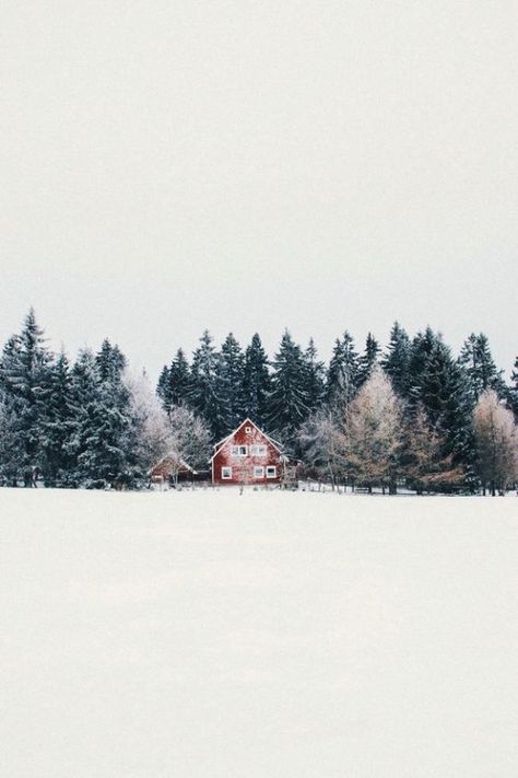 Wintery Scene Wallpaper, Winter Schnee, Winter Inspiration, Winter Love, God Jul, Red House, Into The Wild, Winter Wonder, Red Barn