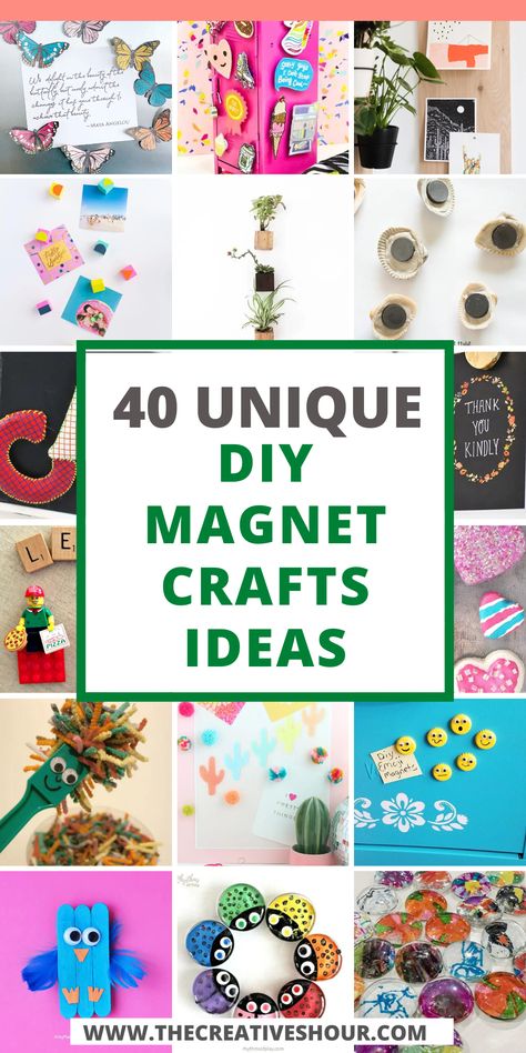 Magnet crafts hold a special allure, drawing kids, teens, and even the young-at-heart into a world of imaginative possibilities. From DIY projects to easy and fun ideas, we've curated a collection of magnetic crafts that will leave you magnetized with excitement. Whether you're seeking engaging activities for preschool kids, toddlers, or teens, these crafts offer a perfect blend of entertainment and creativity. Magnet Crafts Ideas, Magnet Art Projects For Kids, Easy Diy Magnets, Homemade Magnets Easy Diy, Magnet Crafts Diy, Crafts With Magnets, Diy Animals Crafts, Magnet Projects For Kids, Makers Market Ideas For Kids