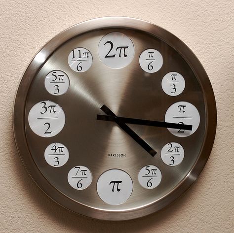 Math Clock Math Clock, Math Major, Unusual Watches, Unusual Clocks, Math Jokes, Cool Clocks, Physics And Mathematics, Math Formulas, Studying Math