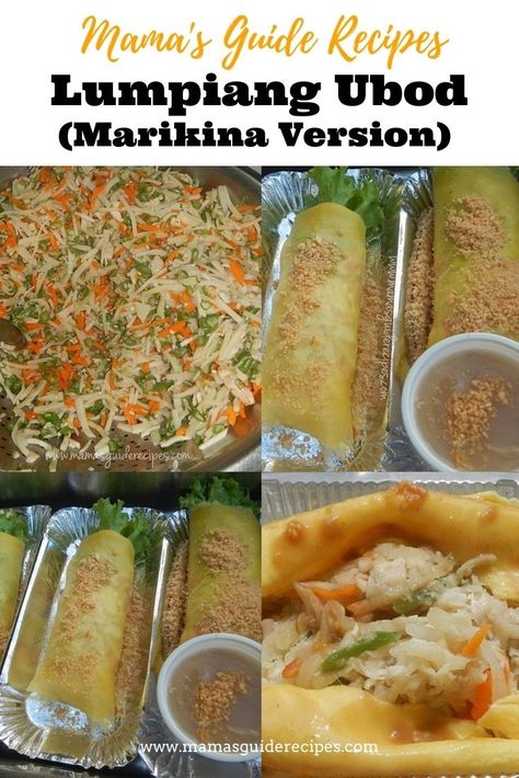 Lumpiang Ubod (Marikina Version) - Mama's Guide Recipes Lumpia Wrapper Recipe, Homemade Mexican Salsa, Fresh Lumpia, Lumpia Wrapper, Filipino Street Food, Mexican Salsa Recipes, Sardine Recipes, Veggie Fries, Homemade Mexican