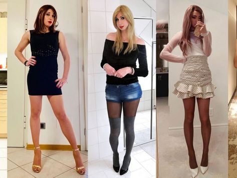 Cross Dresser Outfits For Man, Trans Advice, Transgirl Outfits, Feminine Outfits Girly, Transfemme Fashion, Mtf Fashion, Girly Outfits Classy, Linda Tran, Trans Outfit