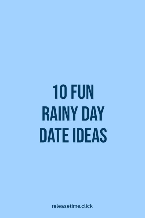 Rainy days don’t have to ruin your date plans! Discover these 10 creative and engaging date ideas perfect for staying cozy indoors. Whether it's picking up an art project, challenging each other to a cooking throwdown, or catching a movie marathon at home, there are tons of fun activities to explore together. Stay connected and have a blast while the rain pours outside! Let's make those grey skies a little brighter with unforgettable memories. Rainy Day Date Ideas, Rainy Day Dates, Creative Date Ideas, Things To Do With Your Boyfriend, Virtual Museum Tours, Diy Spa Day, Day Date Ideas, Forms Of Poetry, Creative Dates