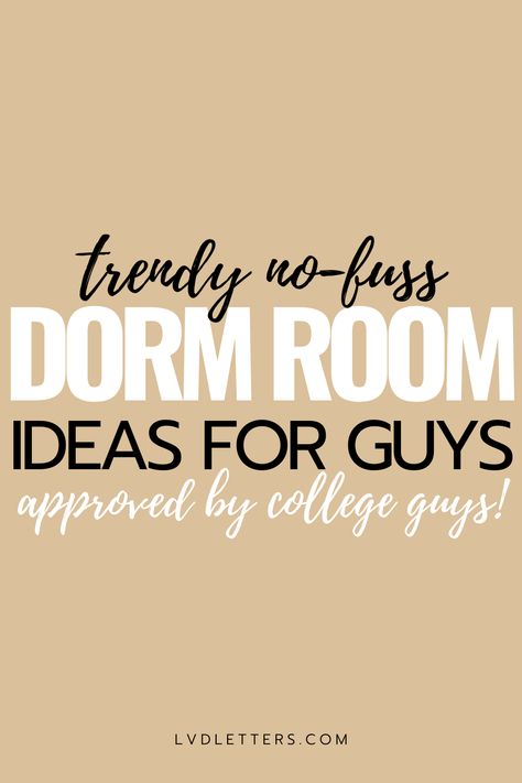 12 Cool Dorm Rooms for Guys That Are Easy to Recreate - LVD Letters Aesthetic Men’s Dorm Room, Dorm Rooms For Guys, Boys College Dorm, Boy College Dorms, Red Dorm, Lofted Dorm Beds, Guy Dorm, Guy Dorm Rooms, Cool Dorm