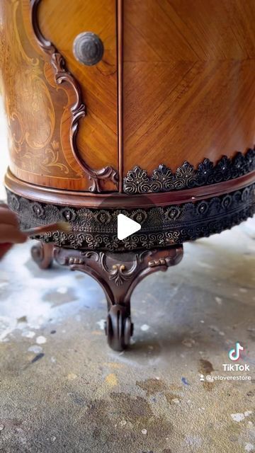 Joanna Rajappa on Instagram: "Rotten trim antique vanity gets a new exquisite skirt. 🧡 #reloverestore #diy #doityourself #diyhomedecor #upcycledfurniture #paintedfurniture #furnitureflip #furnituremakeover #diyprojects #beforeandafter #antiquefurniture #antiquedecor #vintagefurniture #diyideas #hotglue #fix #fixerupper" Antique Architectural Salvage, Antique Vanity, Furniture Renovation, Chalk Paint Furniture, Furniture Finishes, Antique Decor, Furniture Restoration, Furniture Makeover Diy, Paint Furniture