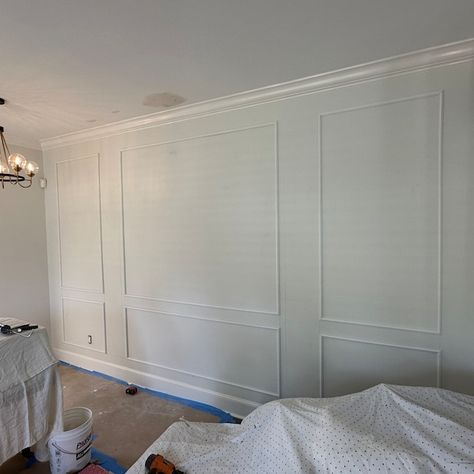 Wall Molding Package Ready to Assemble, Pre-cut Factory Primed, Wall Paneling Kit 3 Upper and 3 Bottom Rectangles Wainscoting Panels - Etsy Turkey Living Room Panelling, Room Green, Appartement Design, Book Room, Exposed Brick Walls, Wall Trim, Wall Molding, Dining Room Walls, Wainscoting