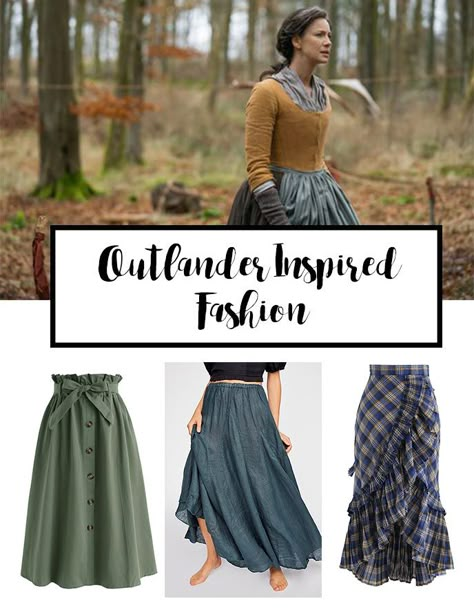 Scottish Womens Clothing, Highlander Woman Costume, Claire Fraser Inspired Outfit, Outlander Fashion Inspired, Outlander Outfits Claire Fraser, Modern Outlander Fashion, Claire Outlander Costume, Outlander Claire Outfits, Outlander Sewing Patterns