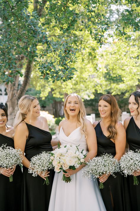 Black Bridesmaid Dress With White Flowers, Black Bridesmaid Dresses With White Flowers, Shades Of Black Bridesmaid Dresses, Flowers With Black Bridesmaid Dresses, Black Bridesmaid Dresses White Flowers, Black Bridesmaid Dresses Flowers, Tonal Bridesmaid Dresses, Black Floral Bridesmaid Dresses, Black Bridesmaid Dresses With Colorful Flowers