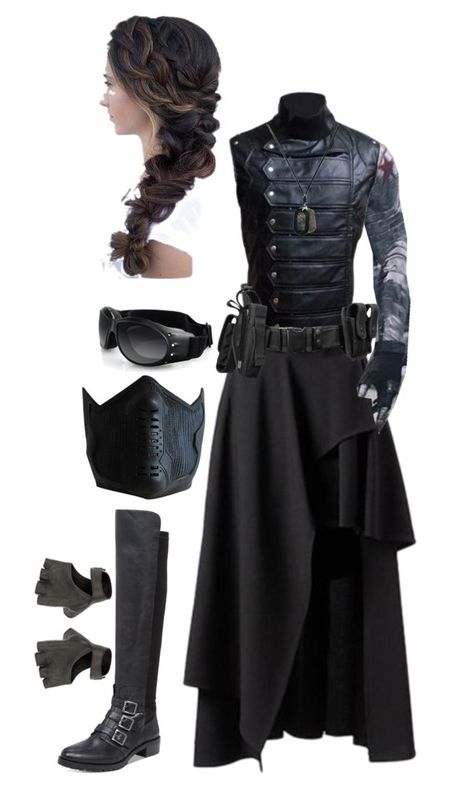 "Female Winter Soldier Costume" by timber014 ❤ liked on Polyvore featuring Vince Camuto Female Winter Soldier, Winter Soldier Costume, Winter Soldier Cosplay, Zootopia Characters, Yellow Minion, Soldier Costume, Neko Boy, Avengers Outfits, Human Version