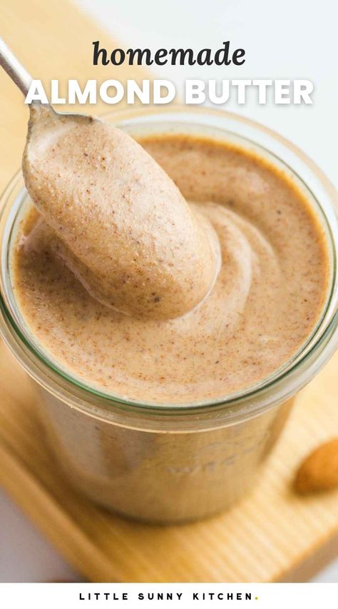 Almond Milk Butter, Nature Valley Almond Butter Biscuits Copycat, Home Made Almond Butter, What To Make With Almonds, Raw Almond Recipes, How To Make Almond Butter, Honey Almond Butter Recipe, Nsng Meals, Homemade Nut Butter Recipes