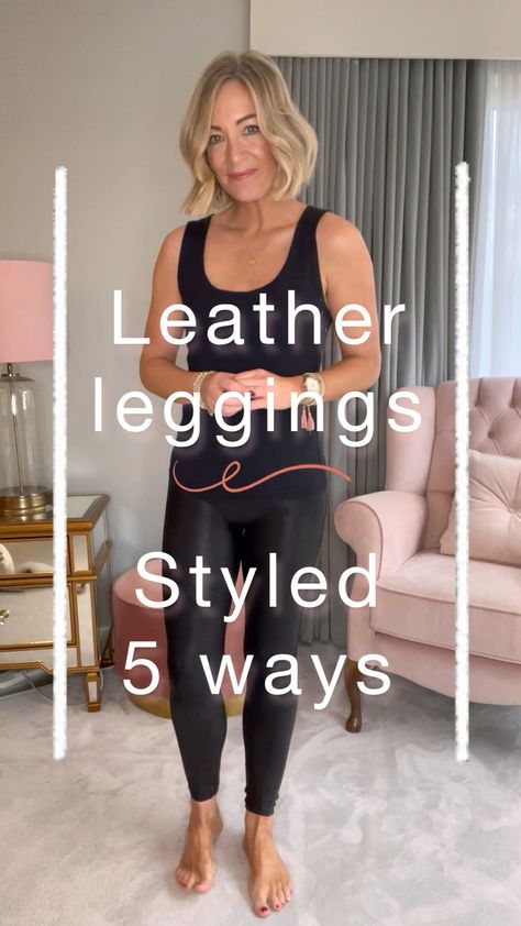 Leather Look Leggings Outfit Casual, Leather Faux Leggings Outfit, Leather Leggings Outfit For Work, Leather Jacket With Leggings Outfit, Faux Fur Leggings Outfit, Leather Tights Outfit Night, Faux Leggings Outfit Night Out, Matte Leather Leggings Outfit, Leather Legging Outfits Night Going Out