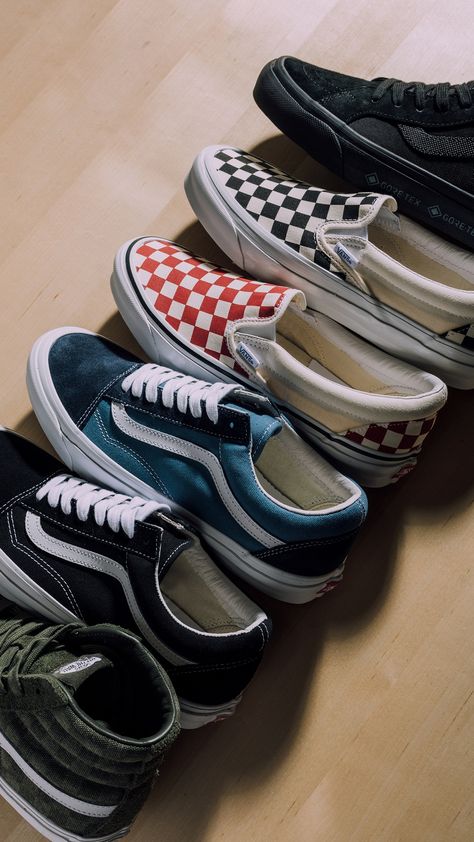 Perfect for any wardrobe. Shop the latest arrivals from Vans Vault NOW at all retail locations + online. Shop now: https://feature.com/collections/vans-vault Vans Astethic, Unique Vans, Estilo Vans, Vans Collection, Vans Shoes Fashion, Sneaker Rotation, Vans Aesthetic, Vans Old School, Tenis Vans