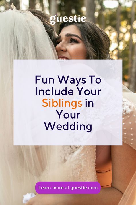 We’re all about making sure siblings are included and celebrated at weddings! From walking the aisle together to a special dance, there are so many fun ways to make your siblings a part of your special day. Wedding Jobs, Sister Of The Groom, Wedding Roles, Wedding Transportation, Funny Questions, Bride Sister, Wedding Speech, Wedding Timeline, Wedding Rehearsal Dinner