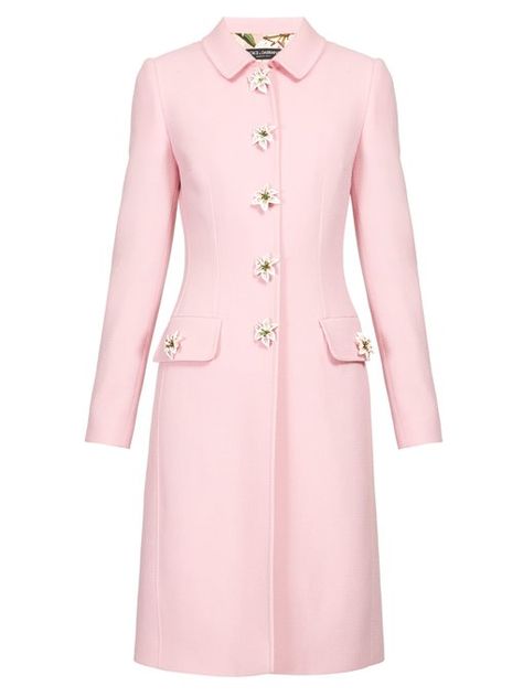 Coat Dresses, Cozy Coats, Single Breasted Coat, Pink Coat, Dolce & Gabbana, Coat Fashion, Coats And Jackets, Coat Dress, Work Outfit