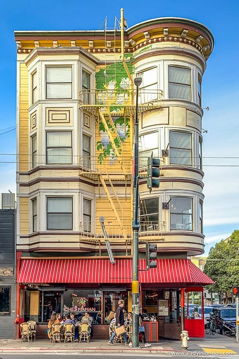 21 Things to Do in San Francisco - A Local's Guide to the Best of SF Sanfransico California House, San Francisco Store Fronts, Hayes Valley San Francisco, San Francisco Buildings, San Francisco Townhouse, San Francisco Aesthetic, San Francisco Victorian, Building Pictures, San Francisco Architecture