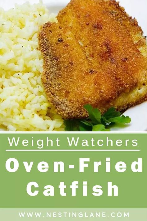 Ww Catfish Recipes, Panko Catfish Recipes, Oven Fried Catfish Recipes, Frozen Catfish Recipes, Oven Fried Catfish Fillets, Low Carb Catfish Recipes, Baked Catfish Fillet Recipes, Baked Catfish Recipes Oven Healthy, Catfish Recipes Baked Healthy