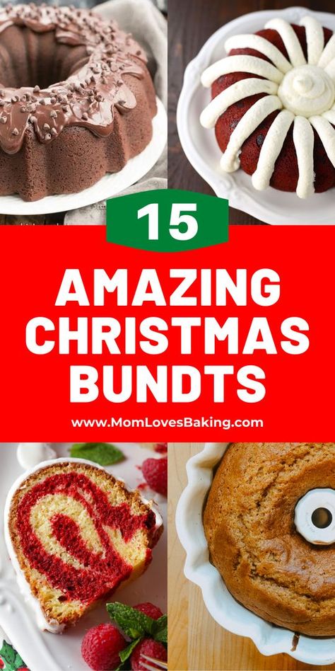 Christmas Bundt Cakes, Christmas Bundt Cake Recipes, Bunt Cake Recipe, Christmas Desserts Cakes, Christmas Bundt Cake, Bundt Pan Recipes, Bundt Cake Recipes, Bundt Recipes, New Year's Desserts