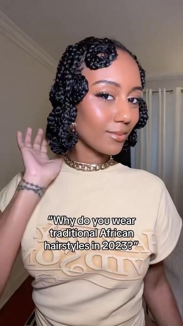 Koroba Braids Hairstyles, Crochet Afro Hairstyles, Afropunk Hairstyles, Swirl Cornrows, Traditional African Hairstyles, Beaded Hairstyles, African Hair Styles, Afrocentric Hair, Black Hair Protective Styles