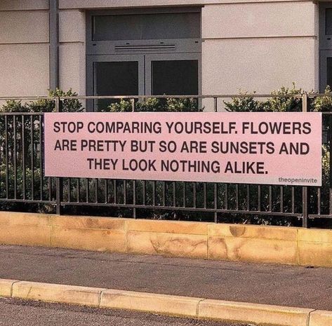 Comparing Yourself, Fina Ord, Stop Comparing, Comparing Yourself To Others, Reminder Quotes, A Sign, Quote Aesthetic, Pretty Words, Pretty Quotes