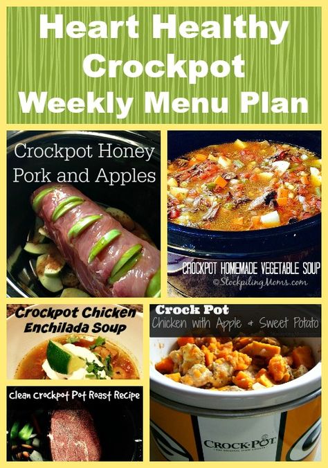 Crockpot Recipes To Lower Cholesterol, Crock Pot Low Cholesterol Meals, Cholesterol Lowering Crockpot Meals, Easy Heart Healthy Lunch Ideas, Low Cholesterol Crockpot Meals, Heart Friendly Meals, Heart Smart Meals, Heart Healthy Instant Pot Recipes, Heart Healthy Slow Cooker Recipes